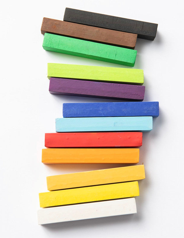 Pastel Sticks – Talc-Free – 12 Vibrant Colors