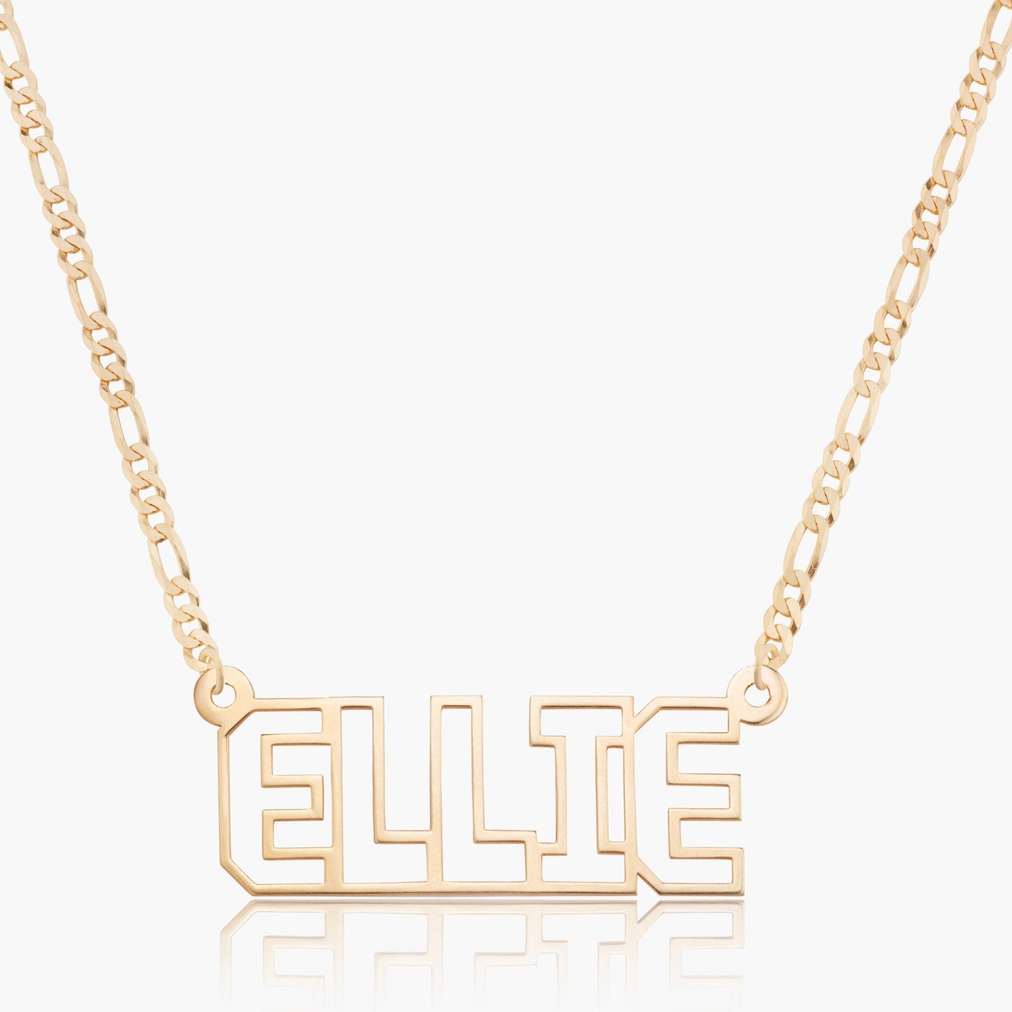 Bubble Block Name Necklace