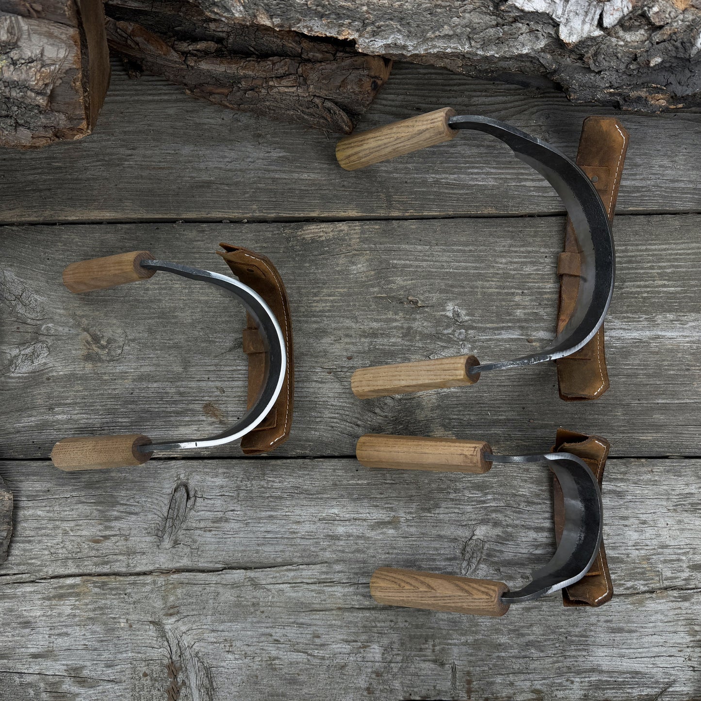 3-Piece Inshave (Half-Rounded Drawknife) Set