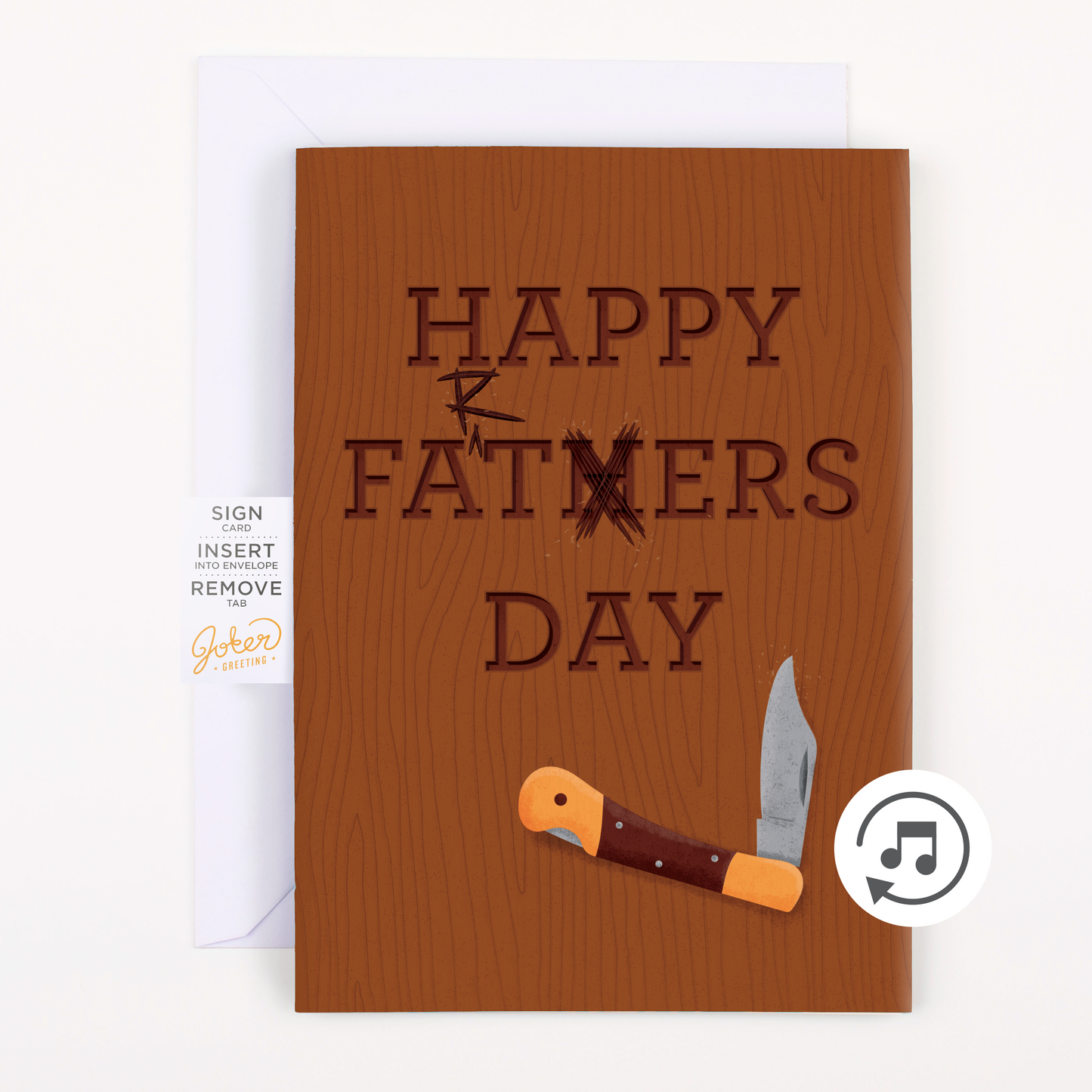 Endless Farting Father's Day Card with Glitter and Stickers Surprise