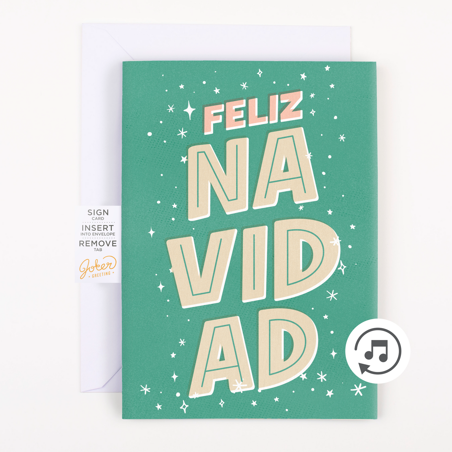 Endless Feliz Navidad Card with Glitter