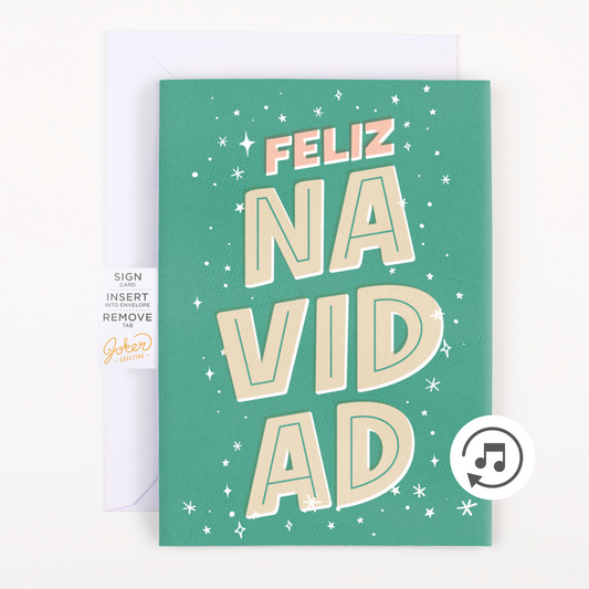 Endless Feliz Navidad Card with Glitter