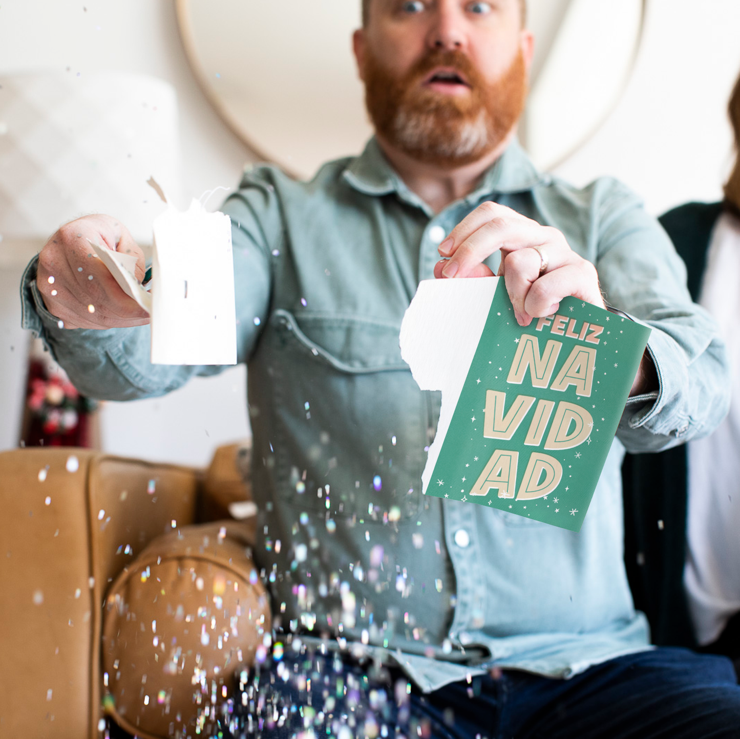 Endless Feliz Navidad Card with Glitter