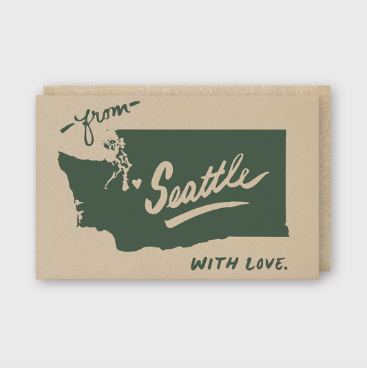 Greetings From Seattle Greeting Card