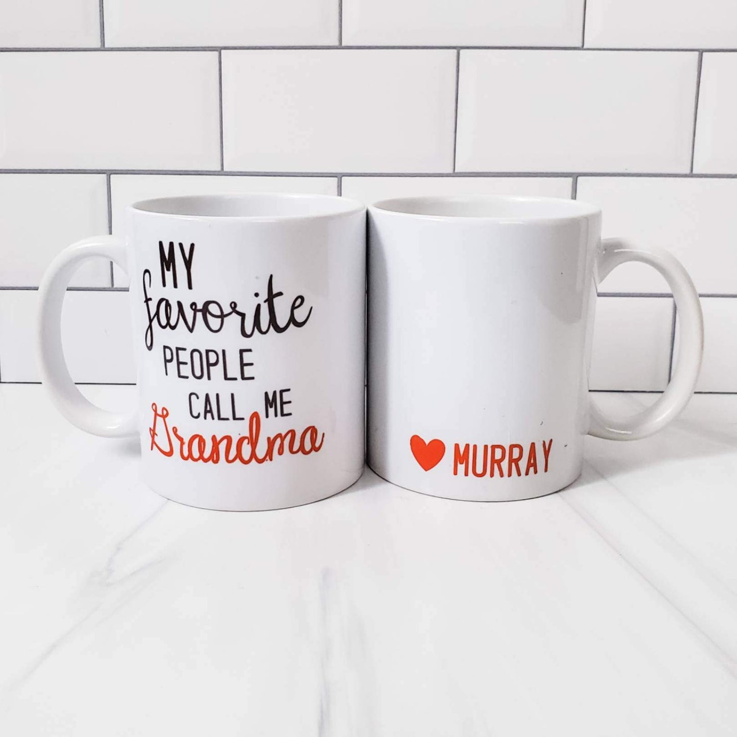 GRANDMA AND GRANDPA Personalized Coffee Mugs