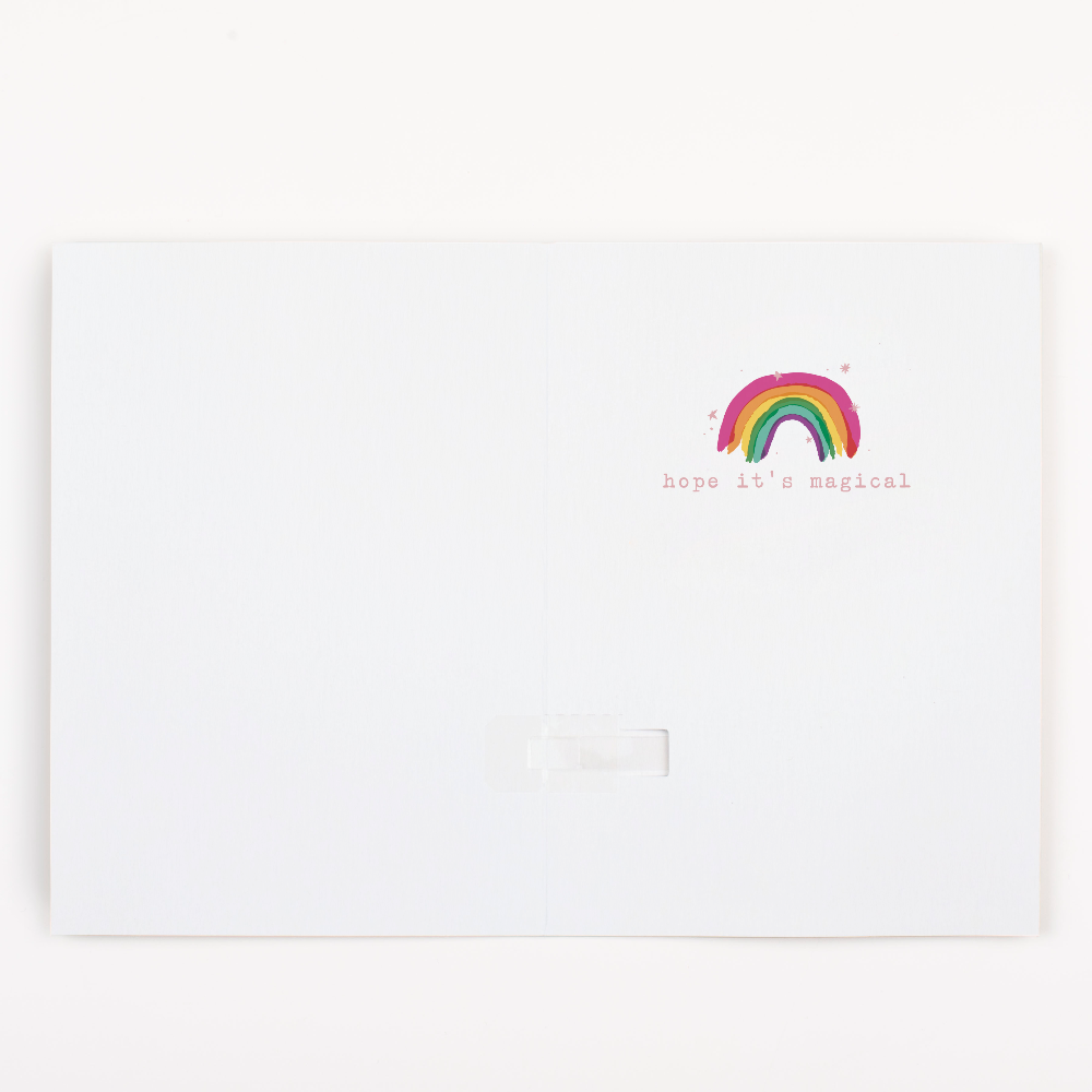 Endless Birthday Cake Card with Glitter