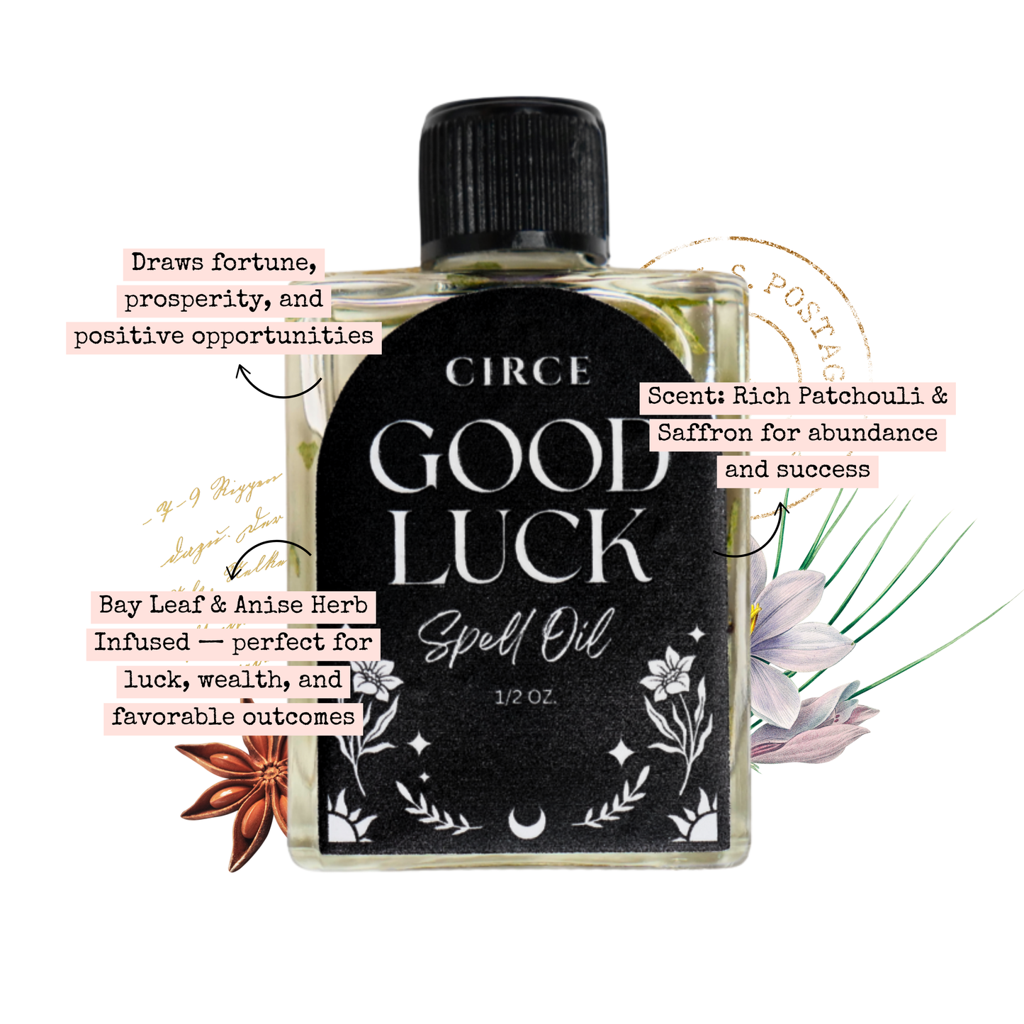 CIRCE Good Luck Spell Oil 1/2 oz.