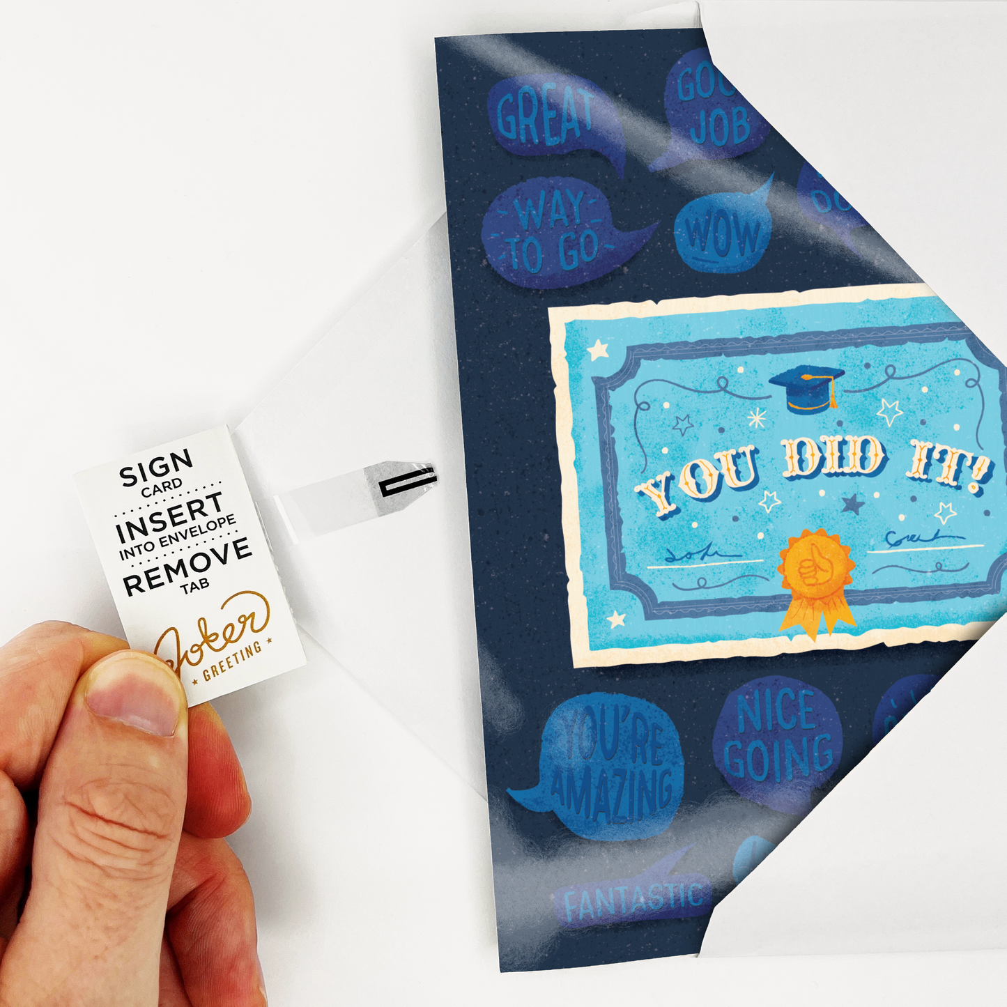 Endless Off-tune Graduation Card with Glitter