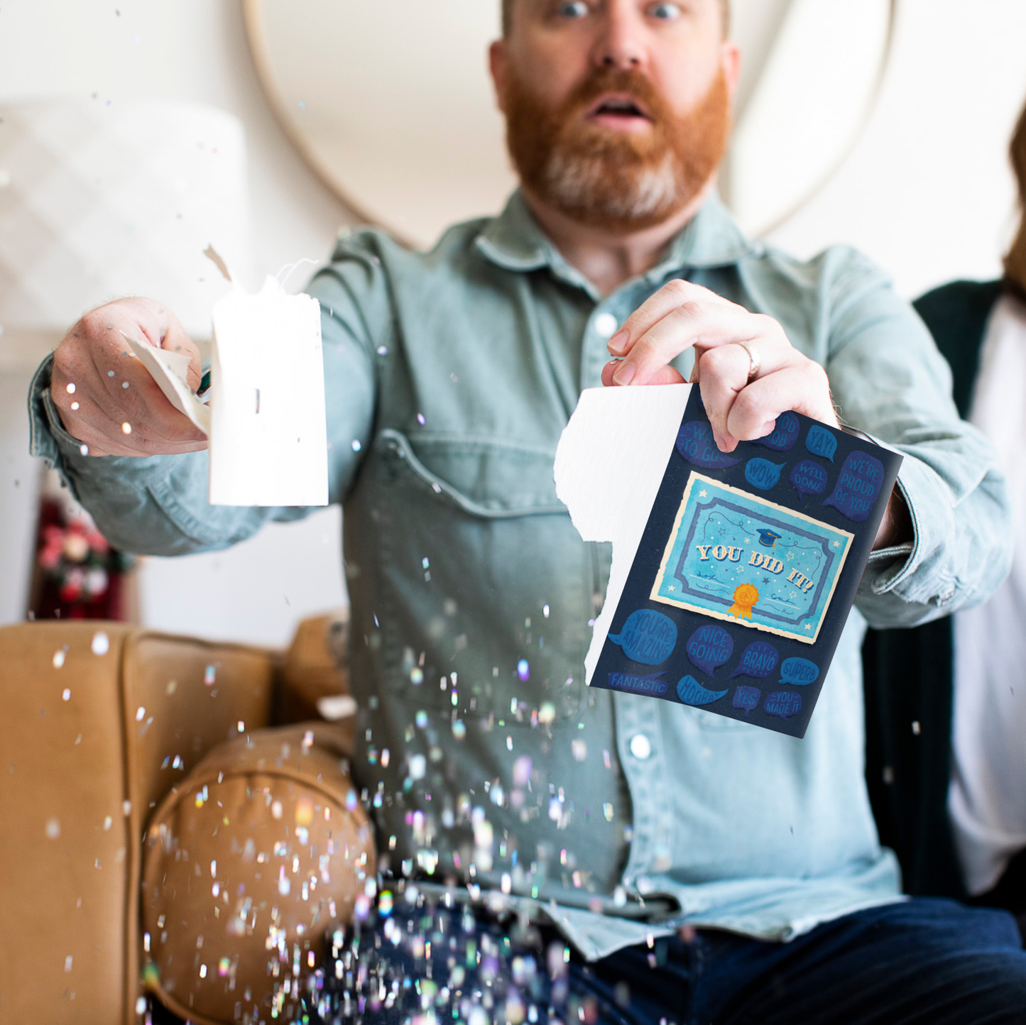 Endless Off-tune Graduation Card with Glitter