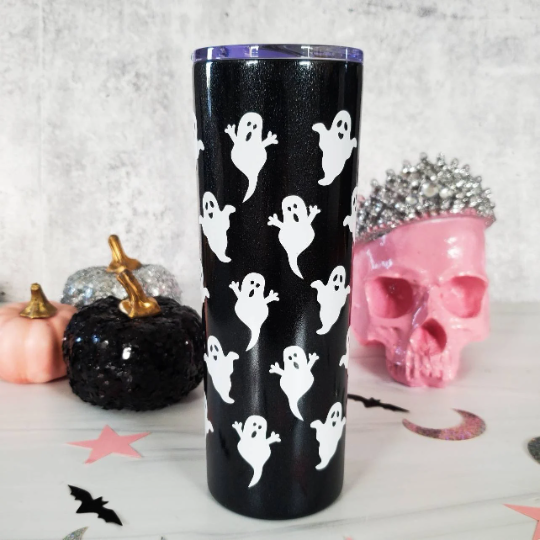 HALLOWEEN Witches Brew Black Glitter Tumbler
