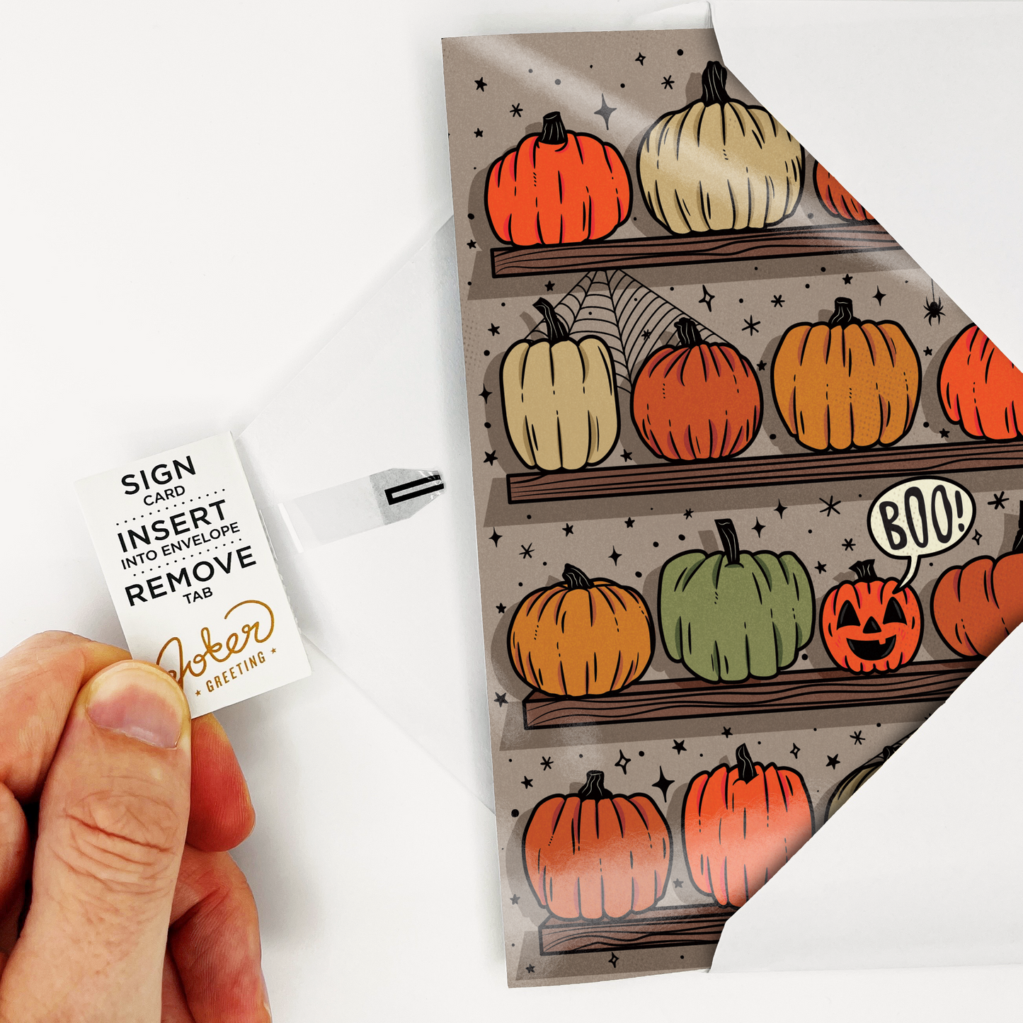 Endless Halloween Scream Card with Glitter