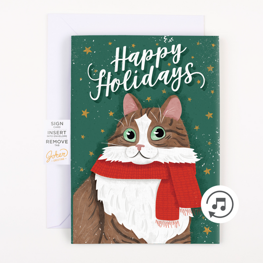 Endless Happy Holidays Card with Glitter