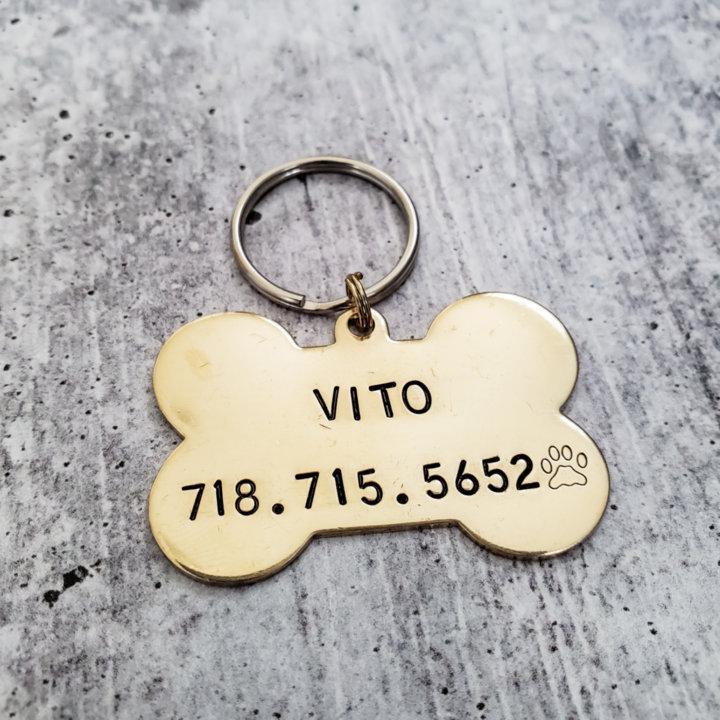 I LIKE BIG BUTTS Bone-Shaped Pet Tag