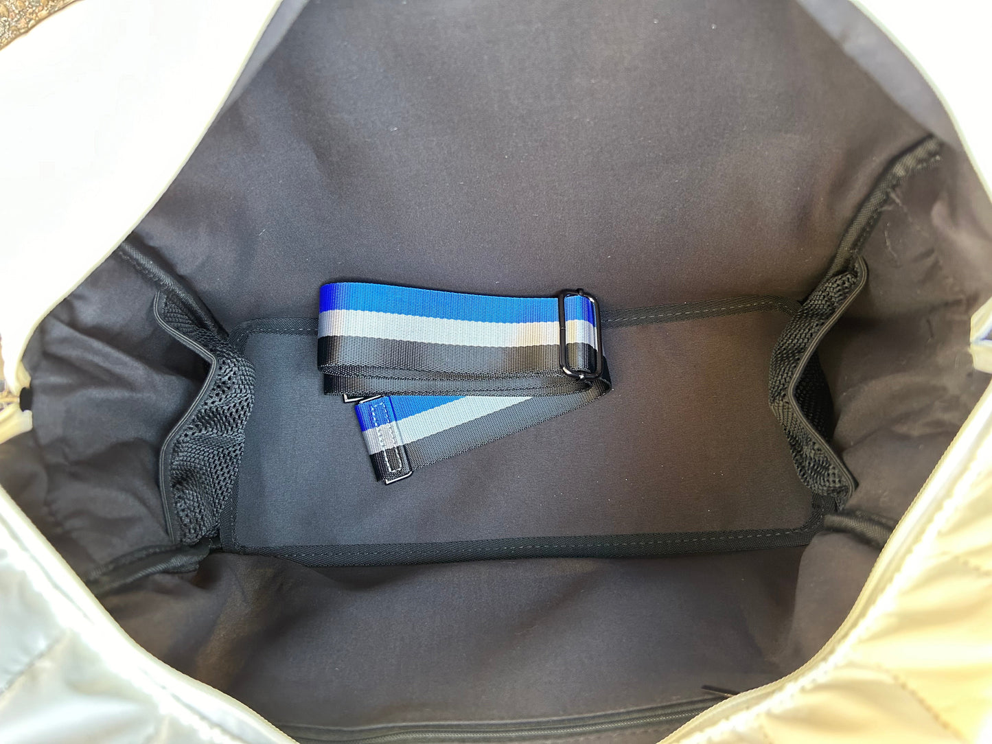 The Quilted Puffer Pickleball Tote - White