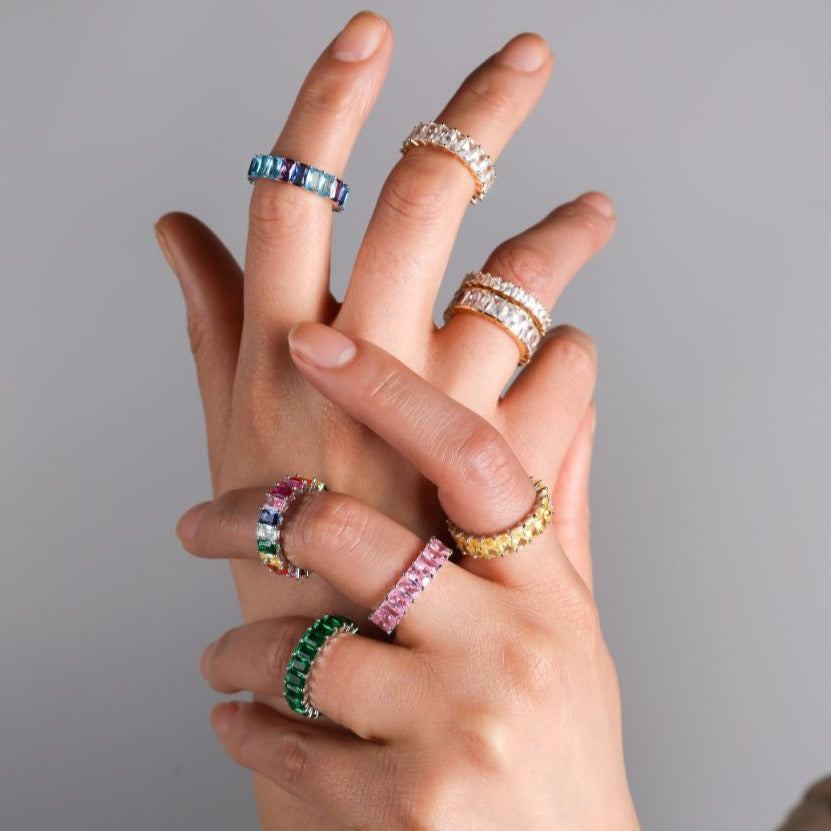 The Princess Cut Eternity Band