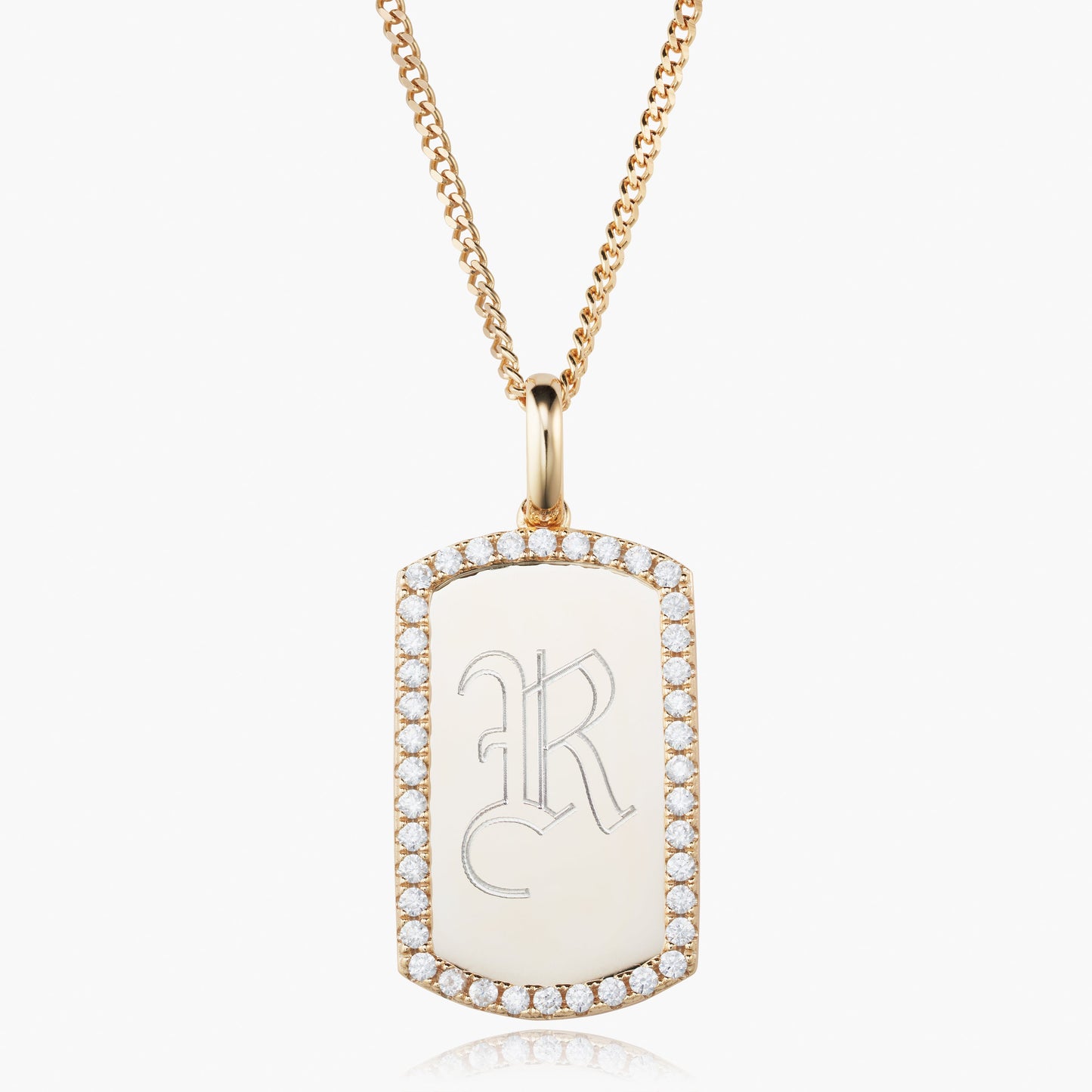 The Iced Border Dog Tag