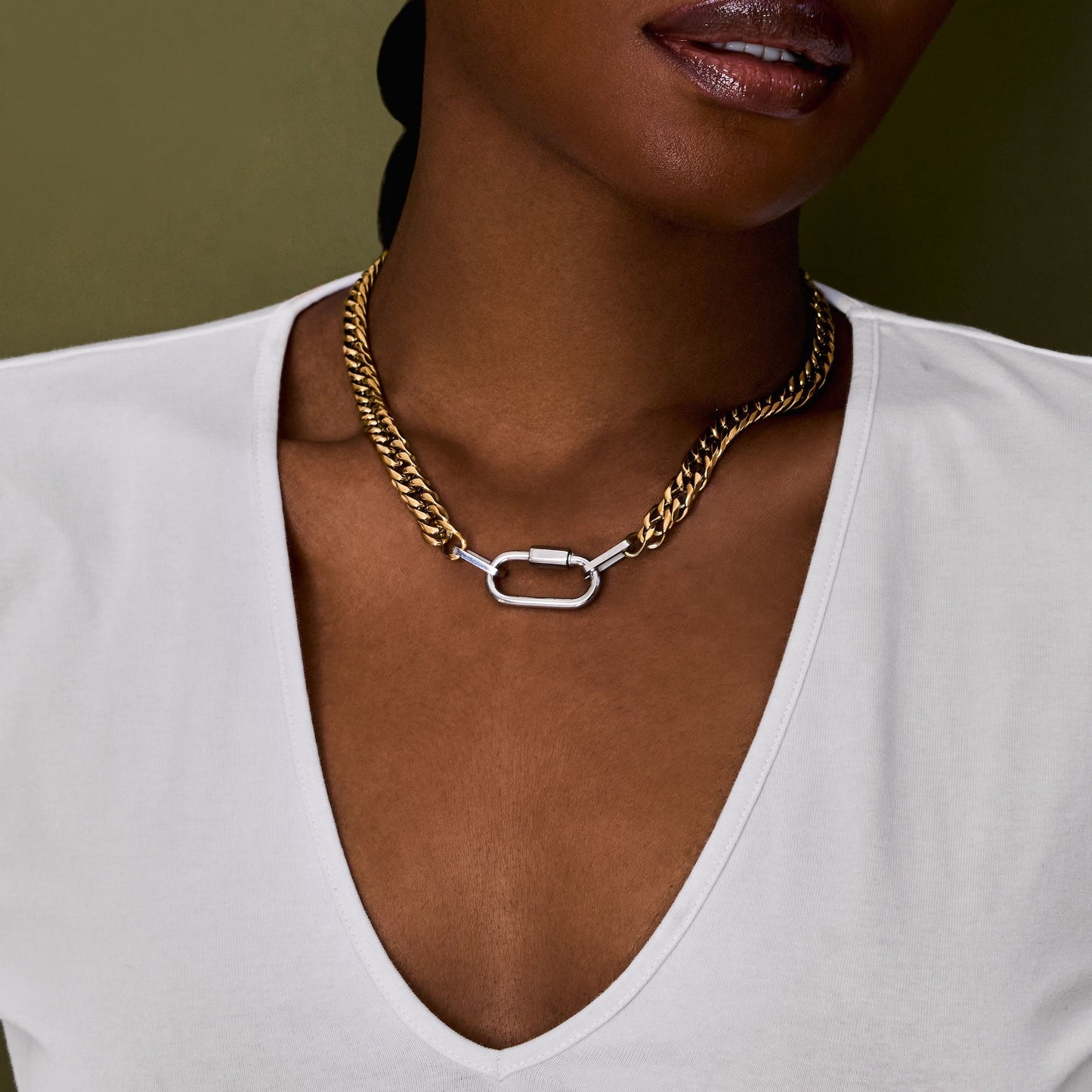 Mid-Size Double Cuban Lock Chain x Bracelet