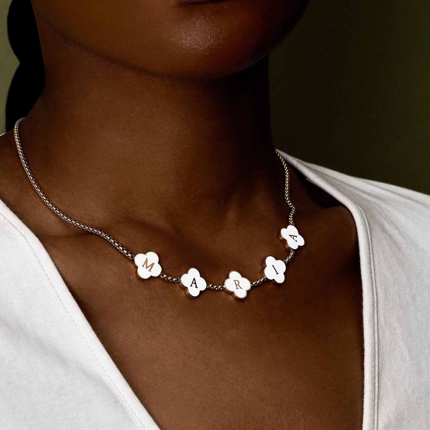 Luxe Petal Name Necklace