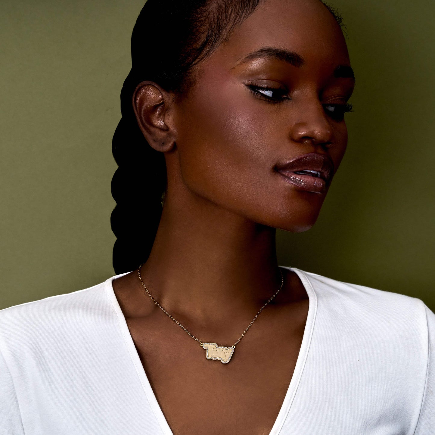 Kid's Stamped Name Necklace