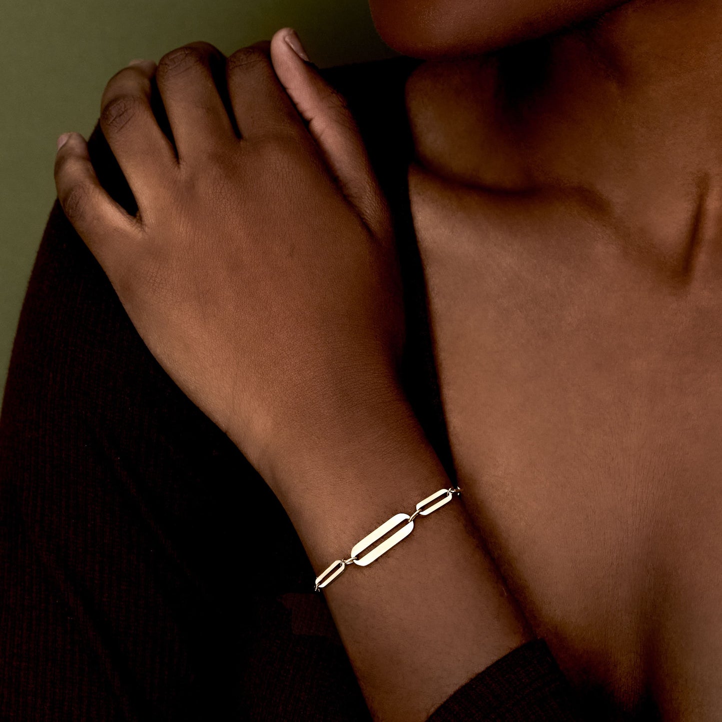 The Sleek Bar Paperclip Bracelet