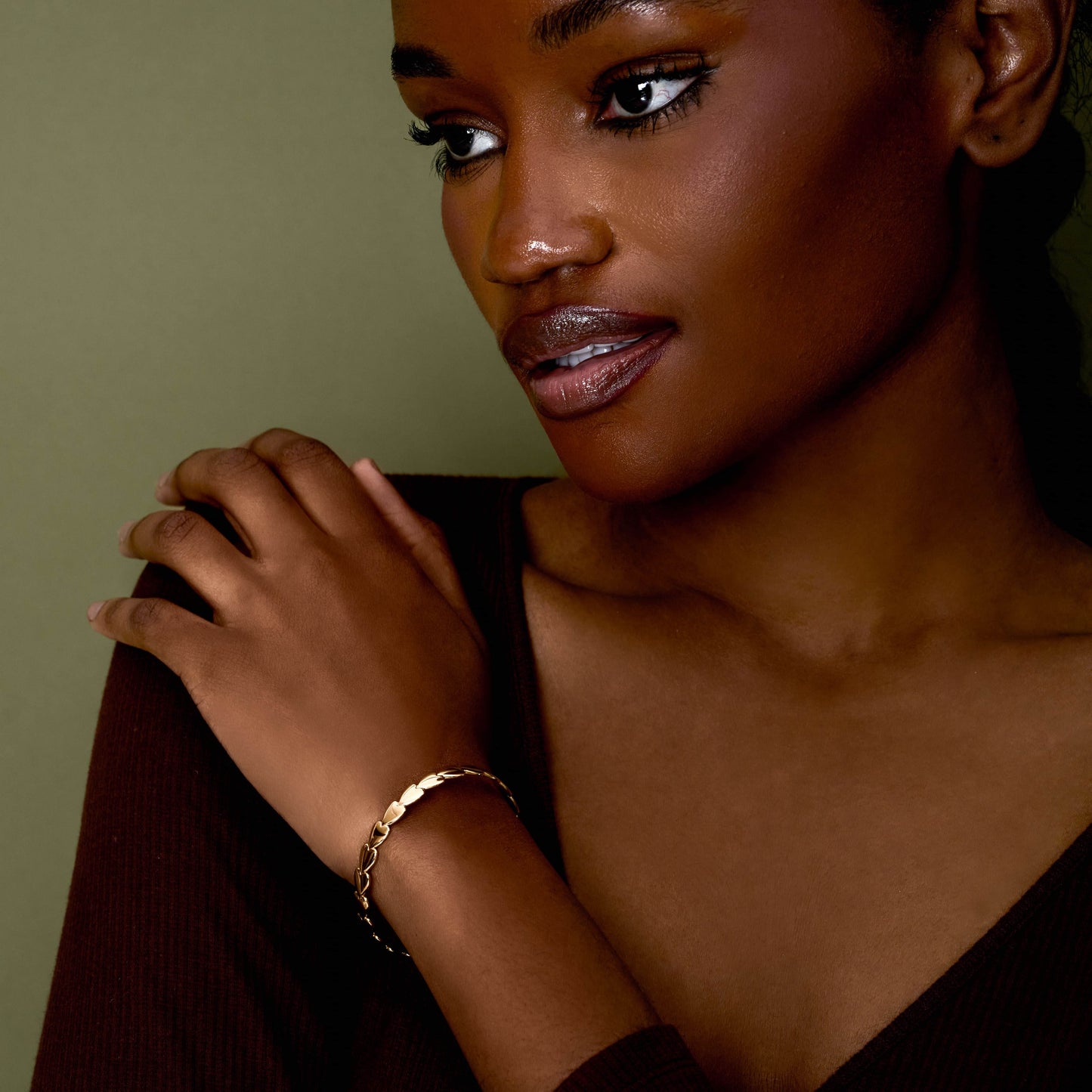 Heartline Open Bangle