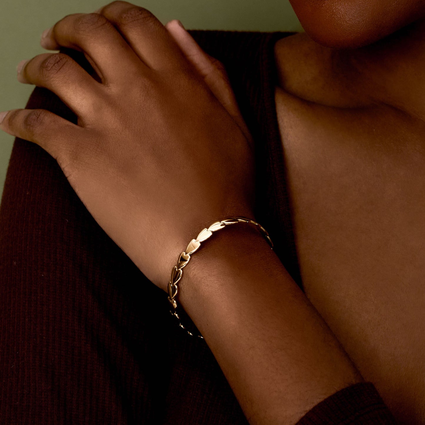 Heartline Open Bangle