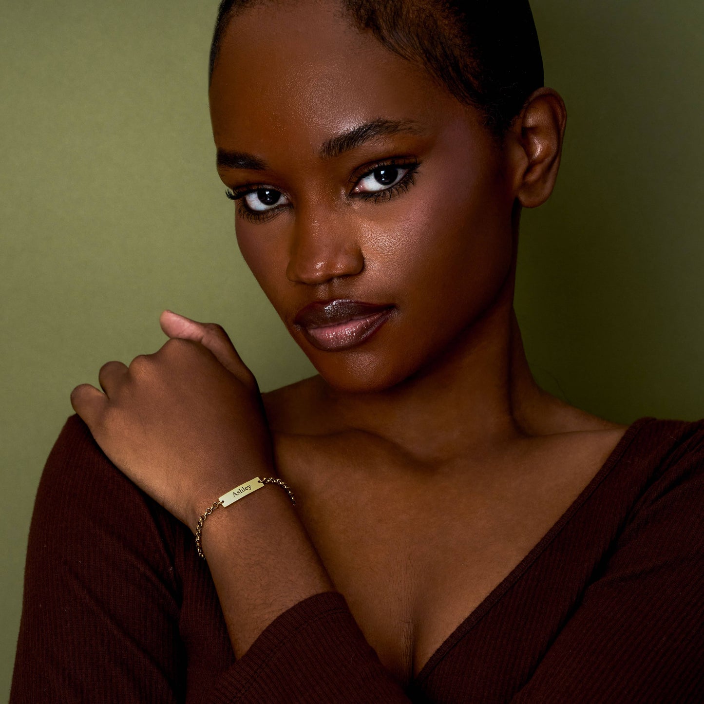 Signature Link Bar Bracelet