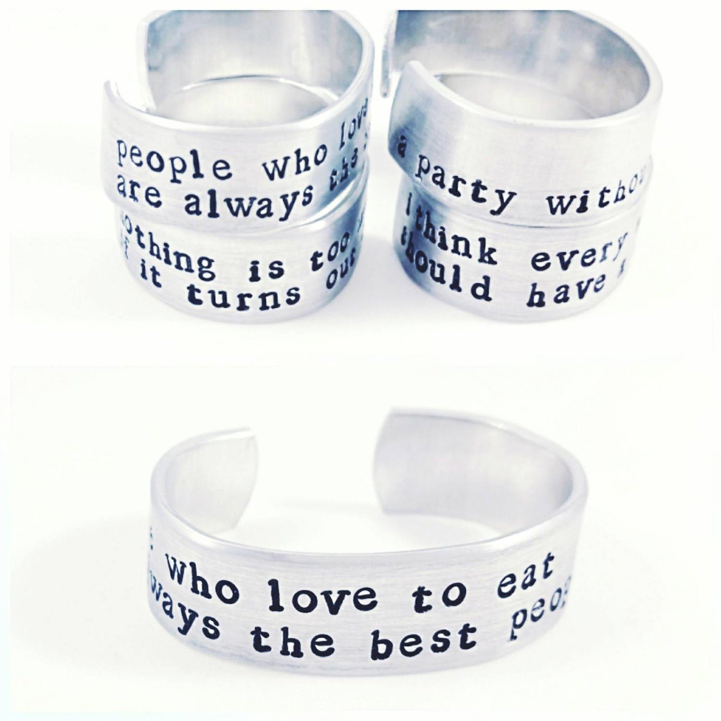 Julia Child Quotes Napkin Rings