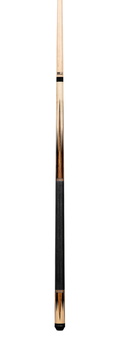 K2 Cue Gloss Natural, Bocote/Black 8pt. Black Embossed Lizard Wrap