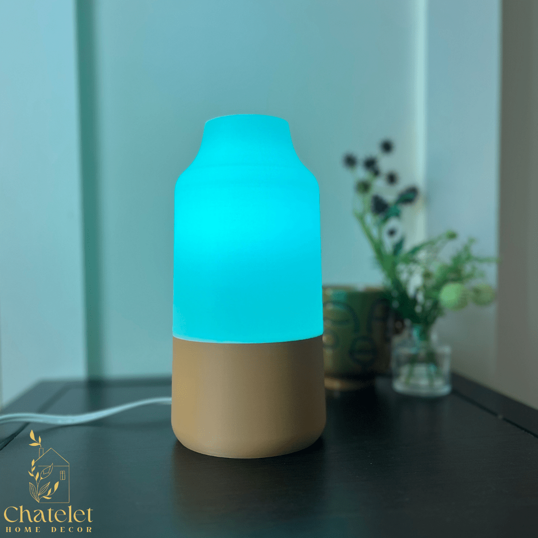 The Karl Lamp | Premium Collection Lamp | 10" x 4" Color Changing Ambience Light Perfect for End Tables & Bedrooms