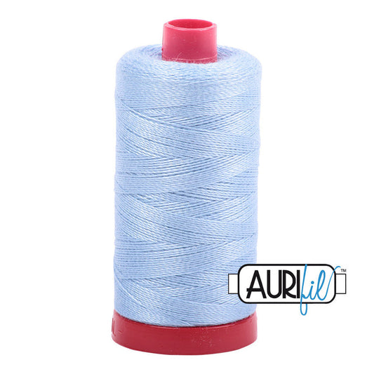 2715 Robin's Egg Blue Aurifil Cotton 12 WT Large Spool