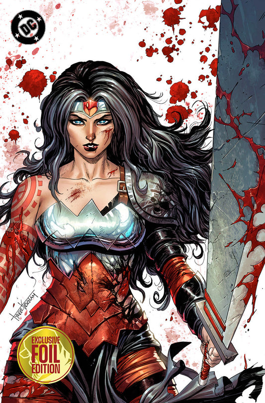 [FOIL] ABSOLUTE WONDER WOMAN #23 TYLER KIRKHAM BATTLE DAMAGED EXCLUSIVE VIRGIN VAR (08/26/2026)