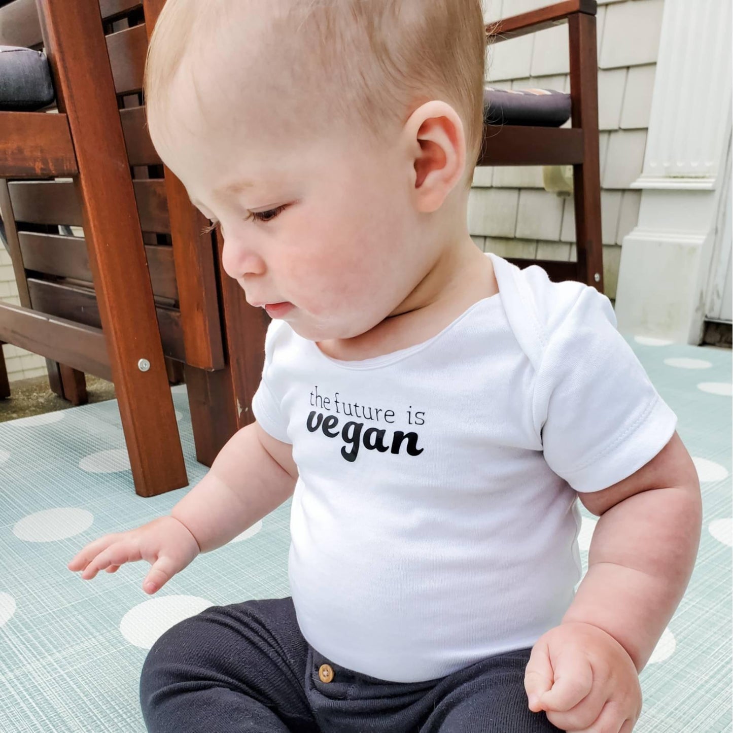 MUFFIN Short Sleeve Baby Bodysuit