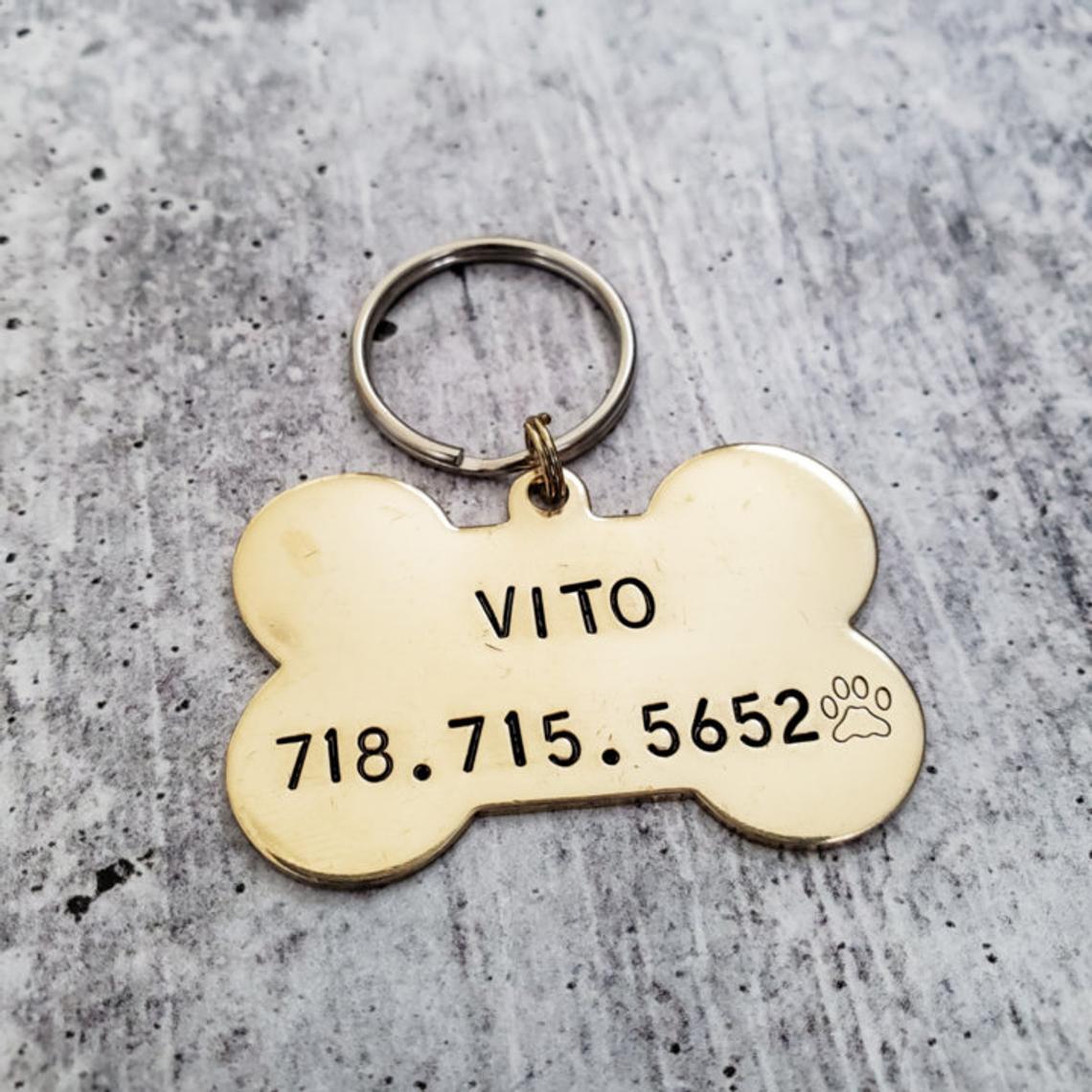 MY HUMAN IS TAKEN Bone-Shaped Pet Tag