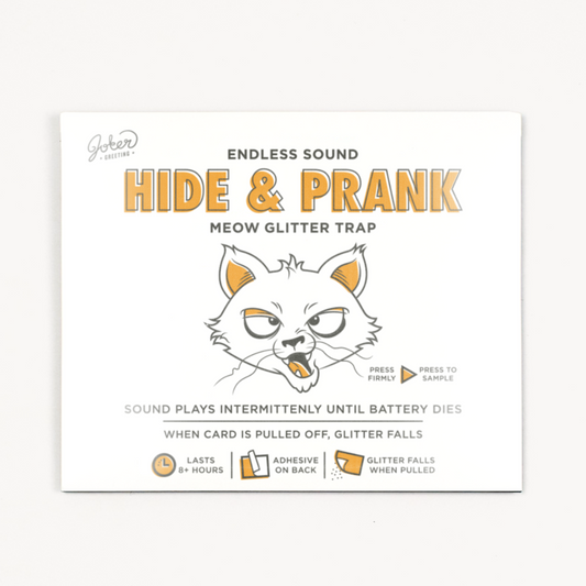 Hide & Prank Meowy Glitter Trap