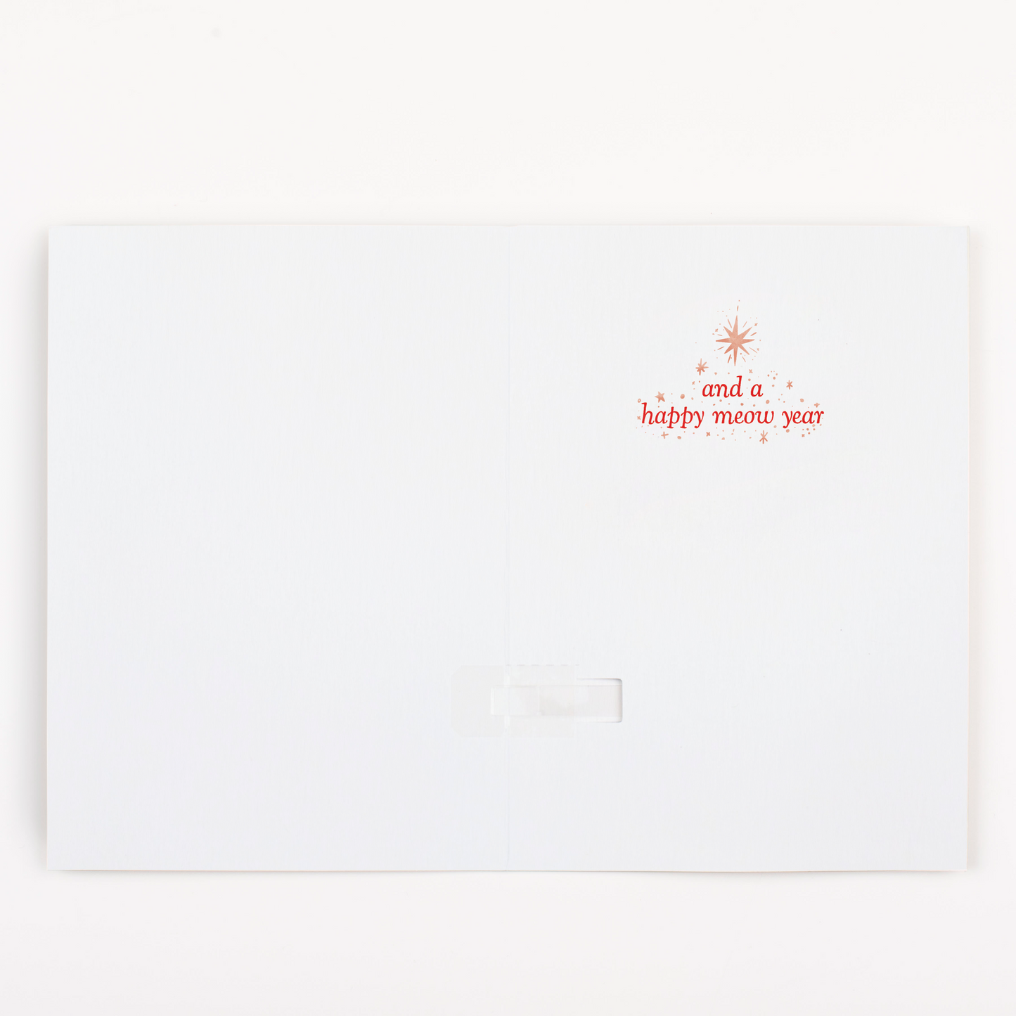 Endless Meowy Christmas Card with Glitter