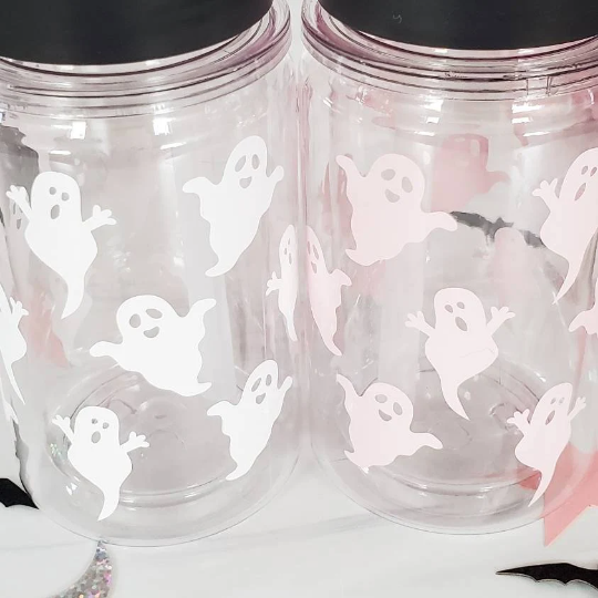 Mommy and Me Matching Halloween Ghost Cups