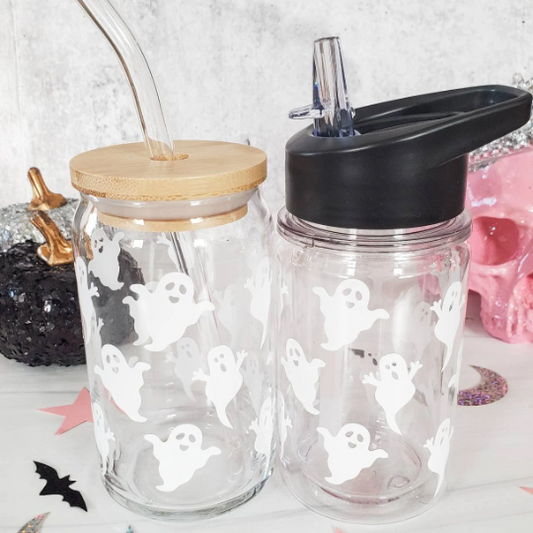 Mommy and Me Matching Halloween Ghost Cups