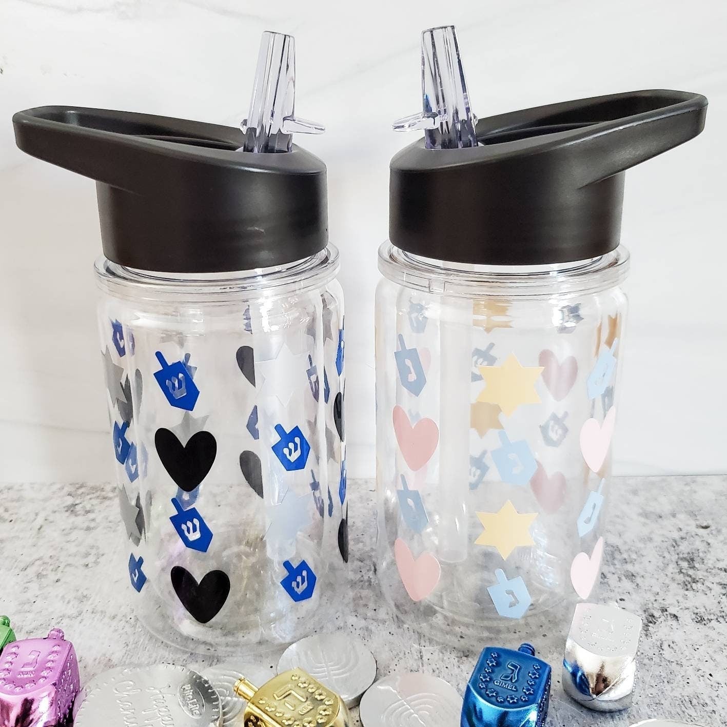 Mommy and Me Matching Hannukah Dreidel Cups