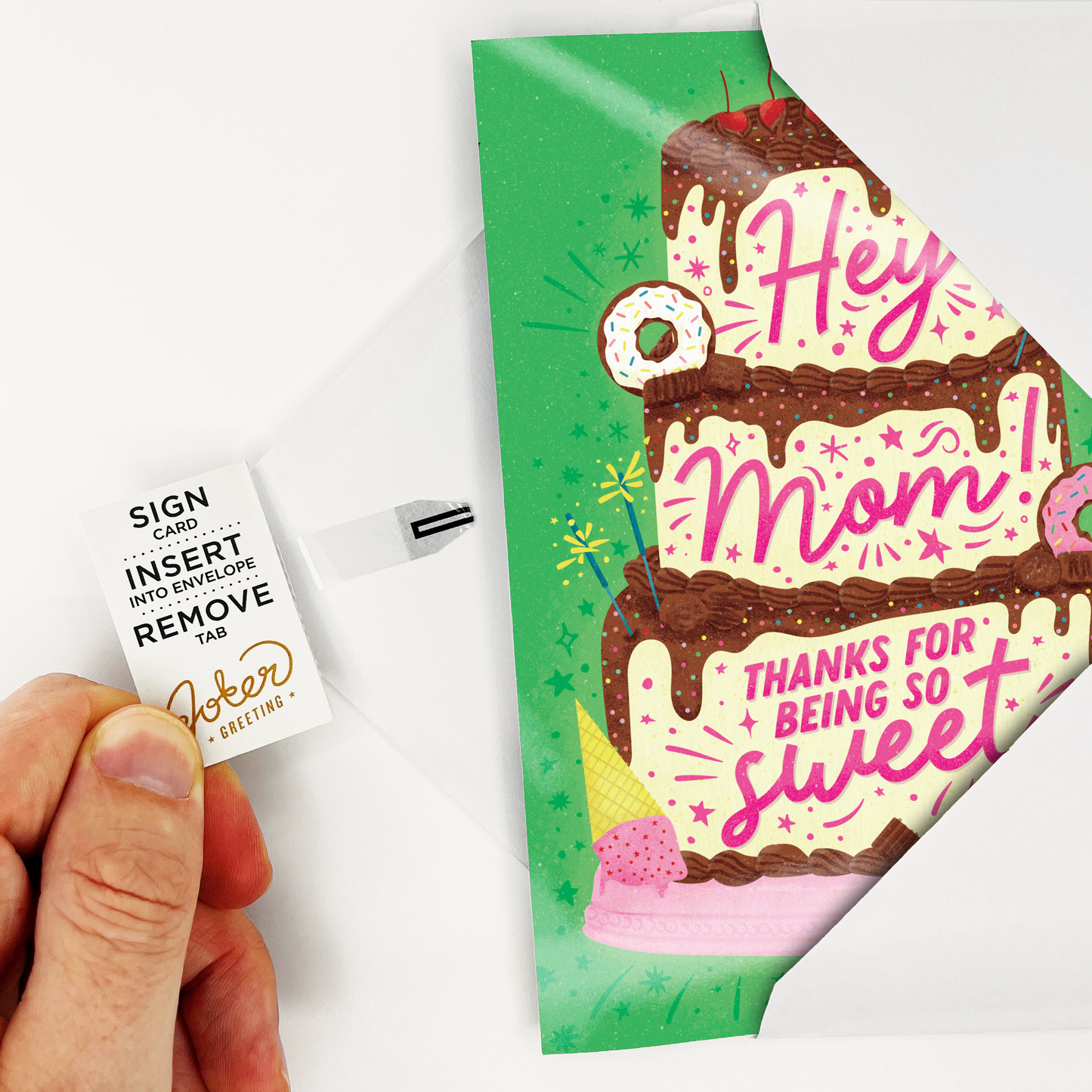 Endless Baby Shark Mother's Day Card with Glitter