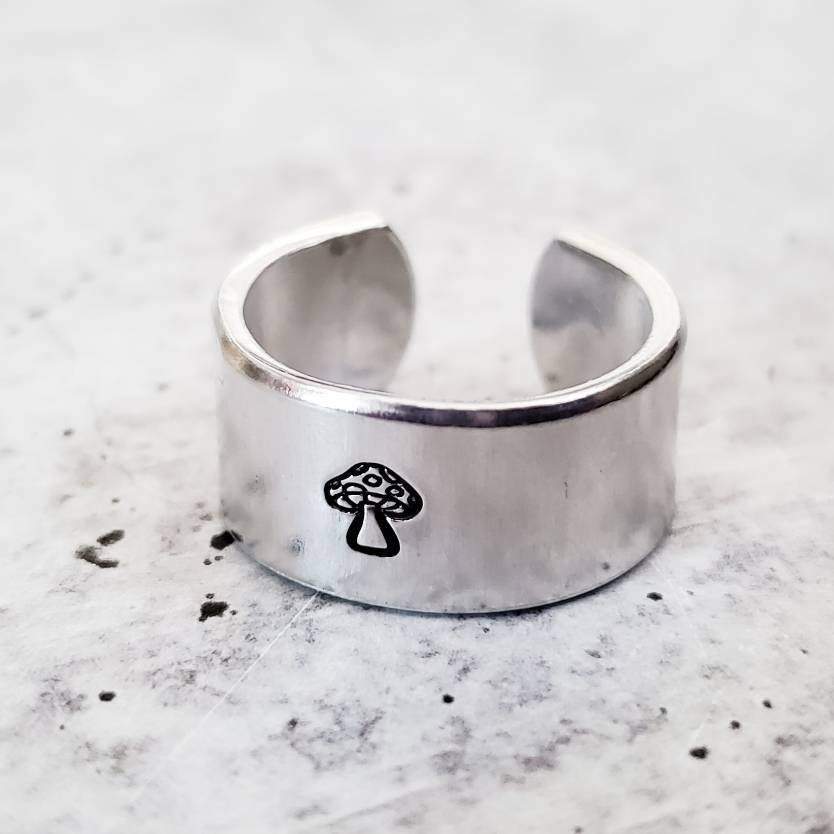 Mushroom Silver Ring