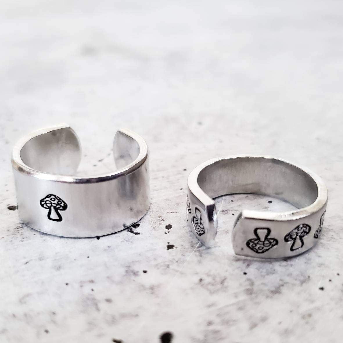 Mushroom Silver Ring