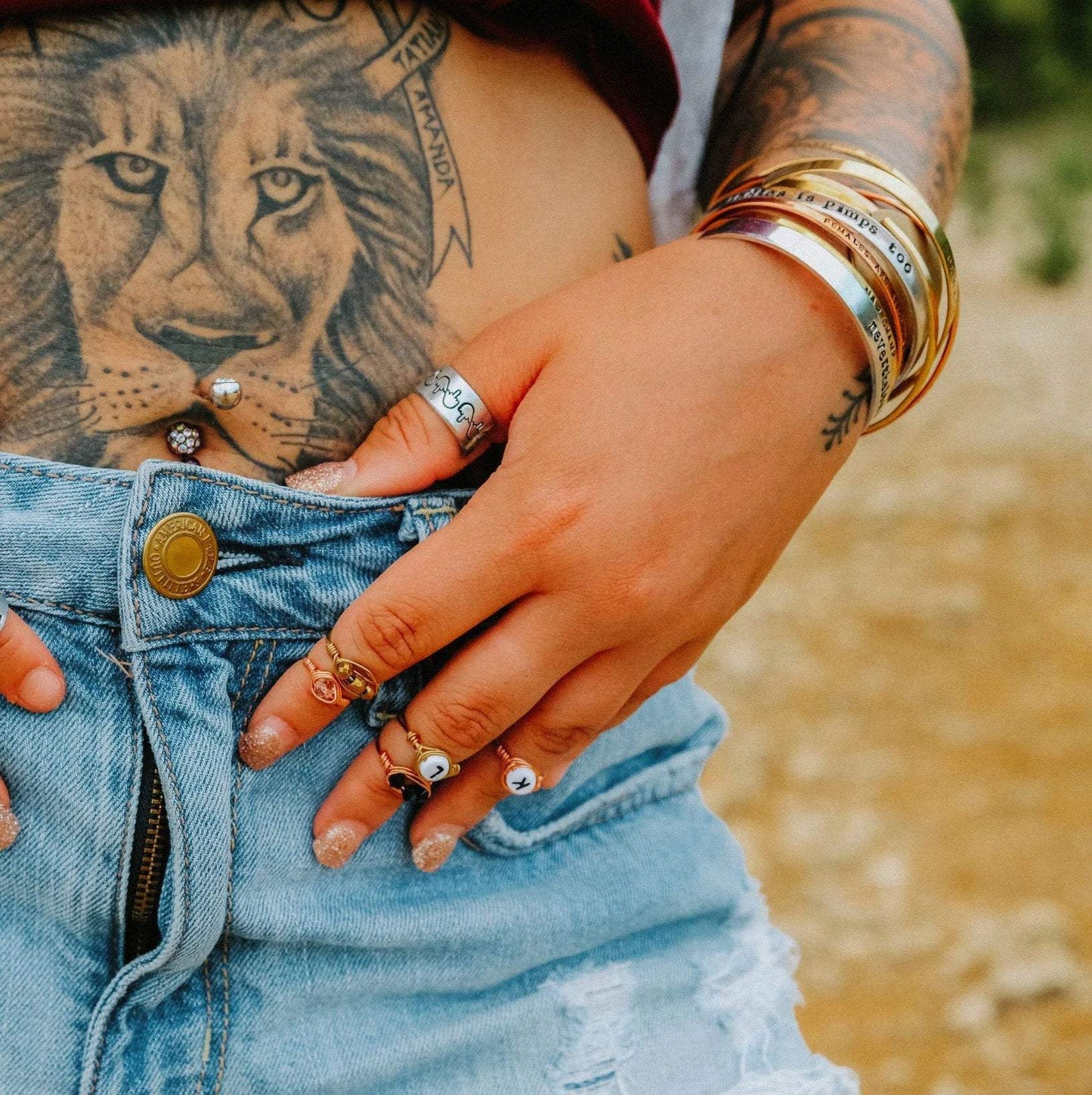 Mushroom Silver Ring