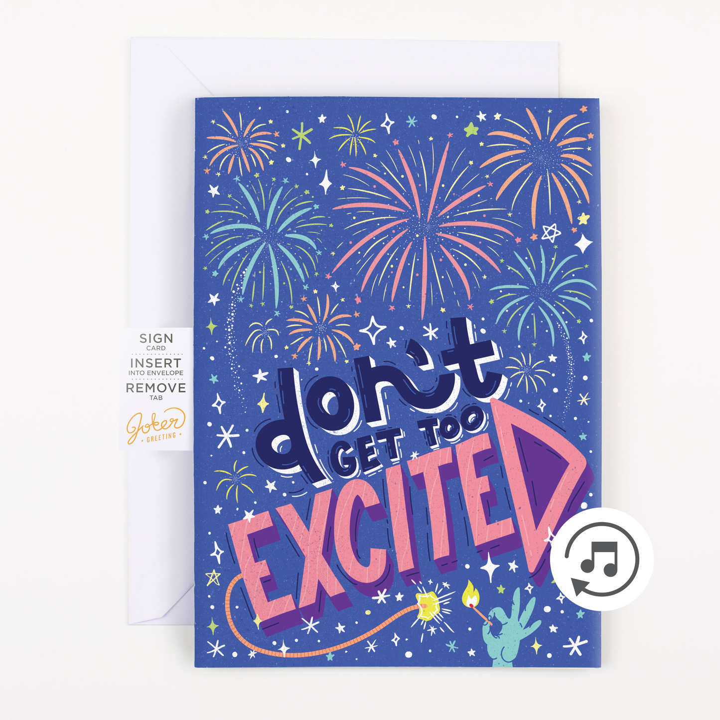 Endless NSFW Moaning Congrats Card with Glitter