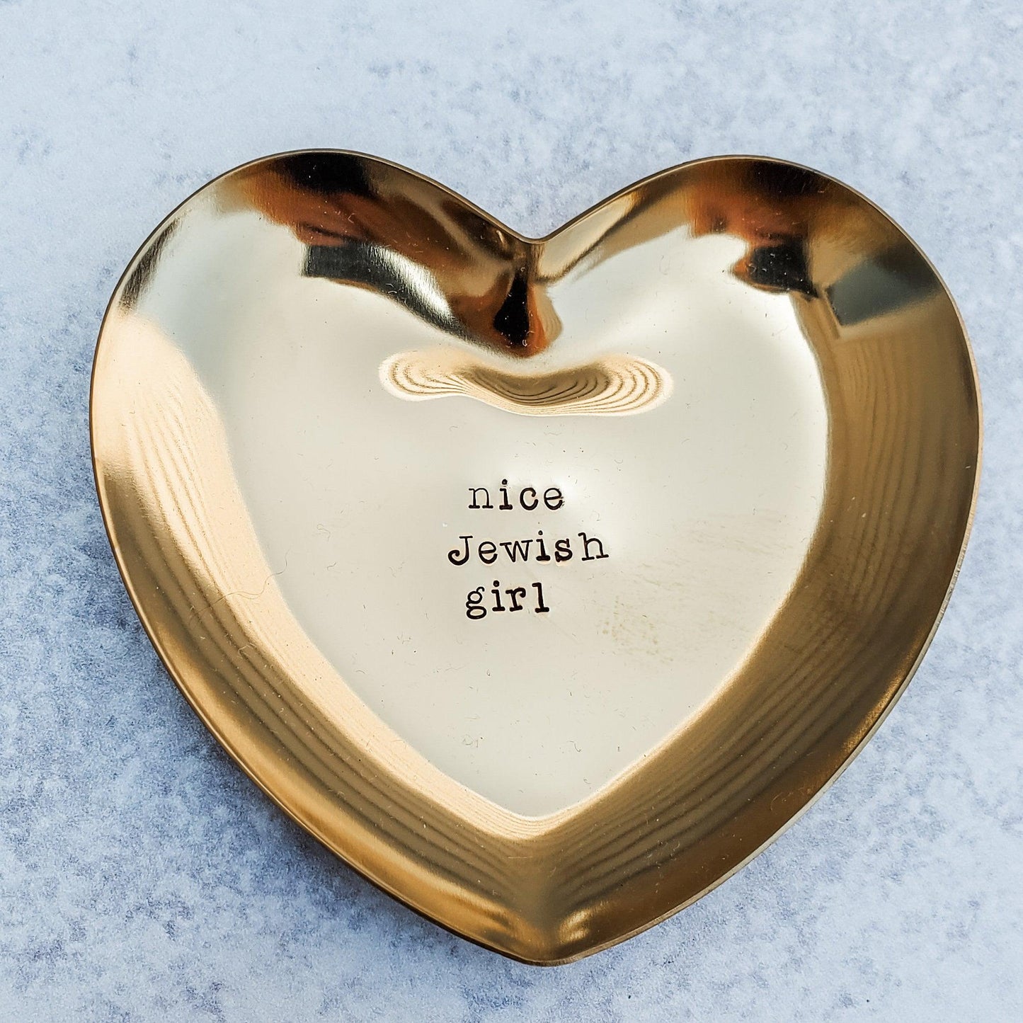 Nice Jewish Girl Heart Shaped Trinket Dish