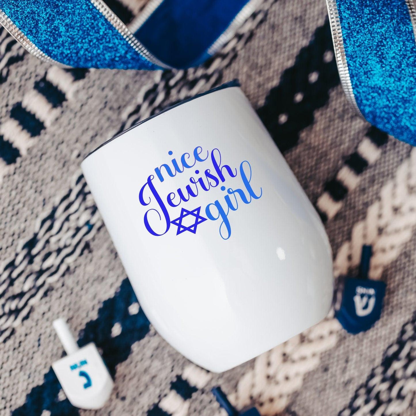 Nice Jewish Girl Wine Tumbler