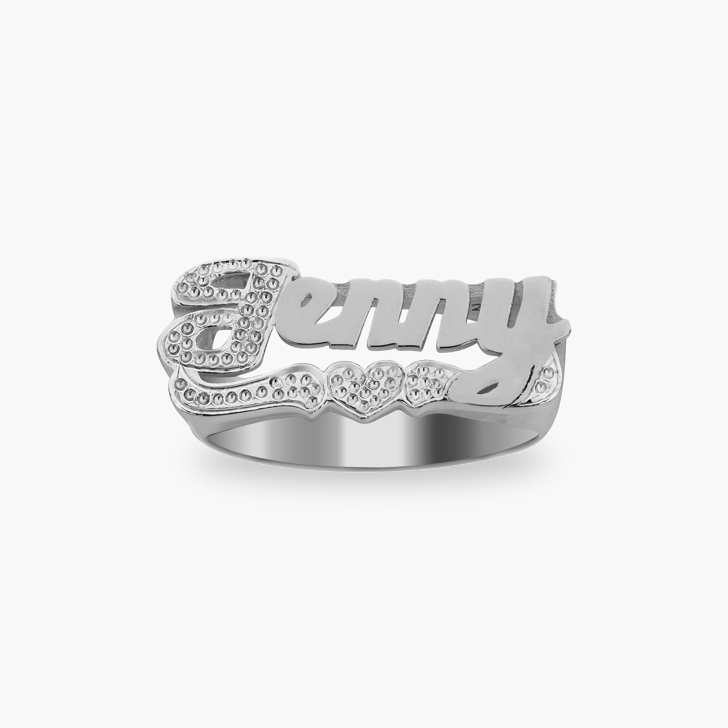 Personalized Script Name Ring