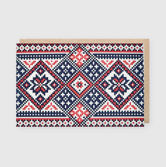 Nordic Pattern Greeting Card (*Ltd)