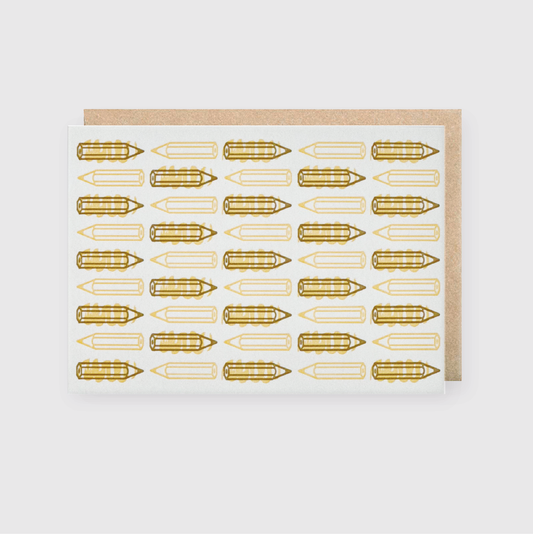 Pencil Pattern Greeting Card (*Ltd)