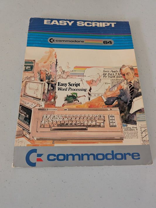 Easy Script Commodore 64 Advanced Word processor Vintage 1984 manual